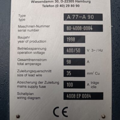 Makino A77 Matricola 0084 imag. (3) Makino a77 matricola 0084 imag. (3)